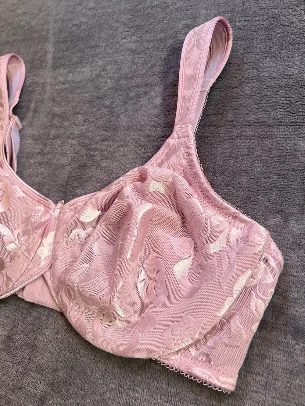 Wacoal Bra Sz 34 D Awareness Full Figure Seamless Underwire Keepsake Comfortable